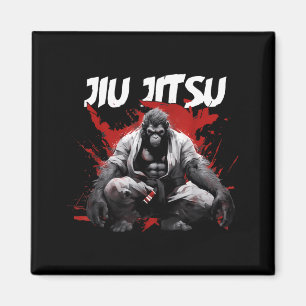 Jiu Jitsu Monkey Brazilian Jiu Jitsu Design Magnet