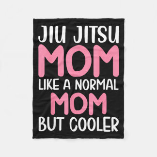 Jiu Jitsu Mum But Cooler BJJ Martial Arts Fleece Blanket