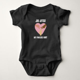 Jiu Jitsu My Fingers Hurt Baby Bodysuit