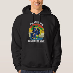 Jiu Jitsu Quotes Retro Put Your Gi On It's Cuddle Hoodie