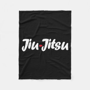 Jiu-Jitsu Red Dot Fighter Grappling Martial Arts Fleece Blanket