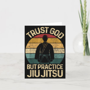 Jiu Jitsu Retro Brazilian BJJ Jujitsu MMA Card