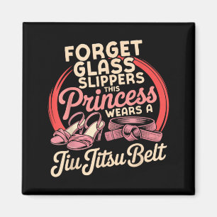 Jiu Jitsu Retro Vintage Forget Glass Slippers This Magnet