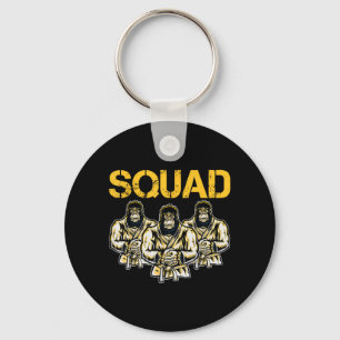 Jiu-Jitsu Squad Gorilla Team Funny Grappling Key Ring