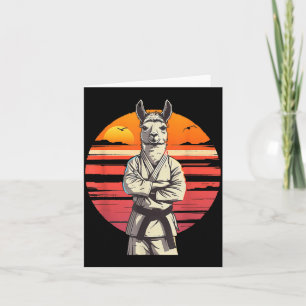 Jiu-Jitsu Taekwondo Kung Fu Alpaca Sunset Judo Card