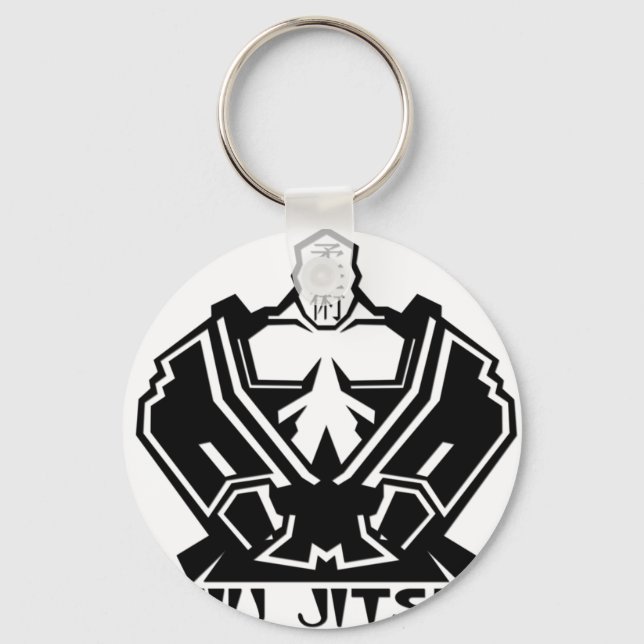 Jiu Jitsu - The Fighter Prepares Key Ring (Front)