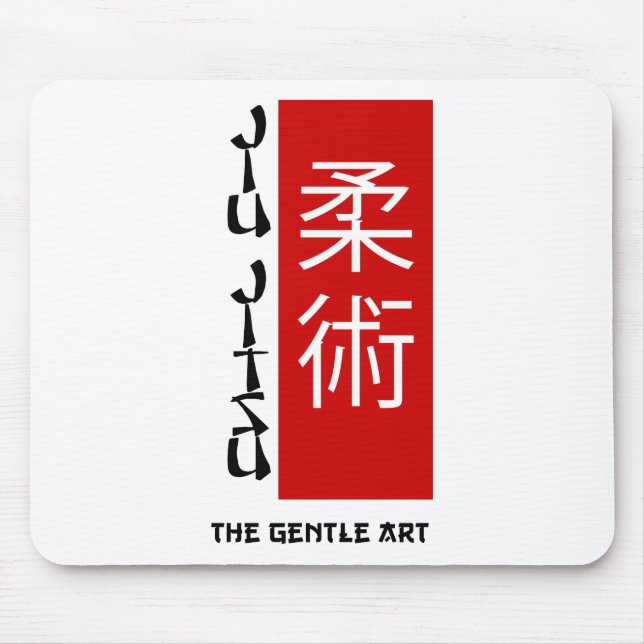 Jiu Jitsu - The Gentle Art Mouse Pad (Front)