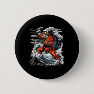 Jiu-jitsu Tiger Kung Fu Taekwondo Kickboxing Marti 6 Cm Round Badge