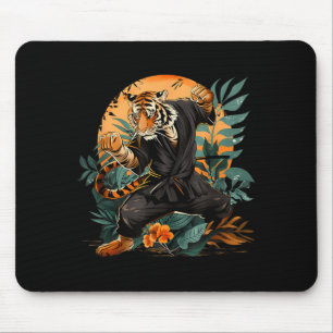 Jiu-Jitsu Tiger Nature Taekwondo Kickboxing Mouse Pad
