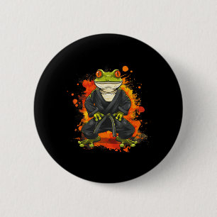 Jiu-Jitsu Toad Animal Art Taekwondo Kickboxing 6 Cm Round Badge