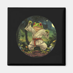 Jiu-Jitsu Toad Kickboxing Forest Taekwondo Frog Magnet
