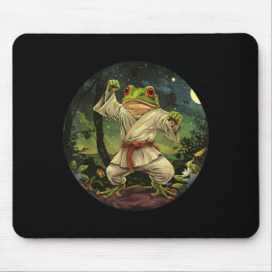 Jiu-Jitsu Toad Kickboxing Forest Taekwondo Frog Mouse Pad