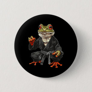 Jiu-Jitsu Toad MMA Kickboxing Martial Arts 6 Cm Round Badge