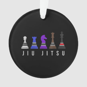 jiu jitsu training   chess, gift  bjj with text. ornament