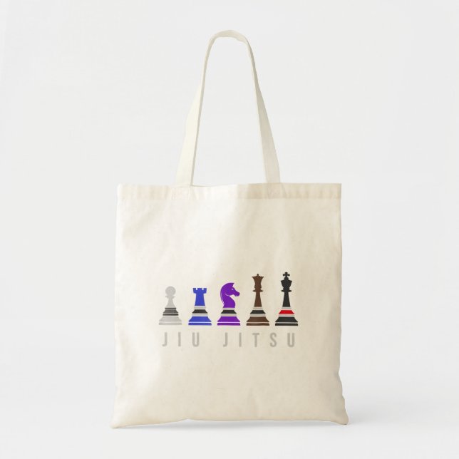 jiu jitsu training   chess, gift  bjj with text. tote bag (Front)