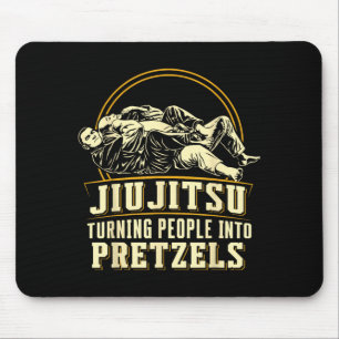 Jiu Jitsu Turning People Into Pretzels Funny Mouse Pad