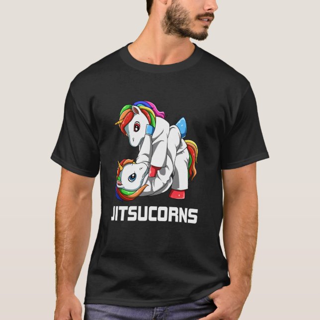 Jiu Jitsu Unicorn Grappling T-Shirt (Front)