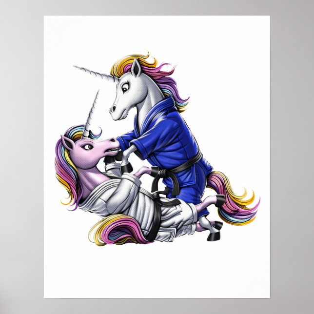 Jiu-Jitsu Unicorns  Poster (Front)