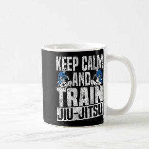Jiu Jitsu Vintage Keep Calm and Train Jiu-Jitsu Coffee Mug