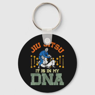 Jiu Jitsu Vintage Retro Jiu Jitsu It is in My DNA Key Ring