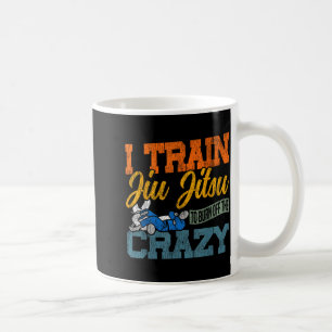 Jiu Jitsu Vintage Retro Train Jiu Jitsu to Burn Coffee Mug