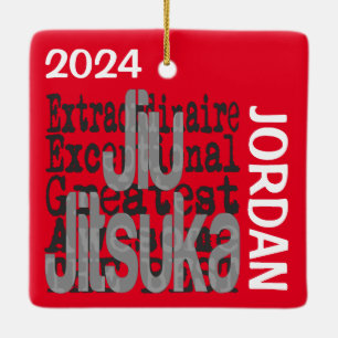 Jiu Jitsuka Extraordinaire CUSTOM Ceramic Ornament
