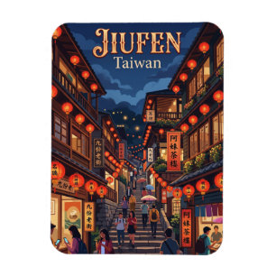 Jiufen Old Street Taiwan Magnet