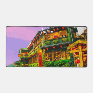 Jiufen, Taiwan - Ancient Teahouse Desk Mat