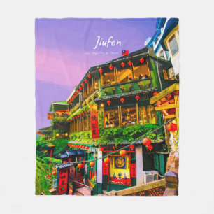 Jiufen, Taiwan - Ancient Teahouse Fleece Blanket