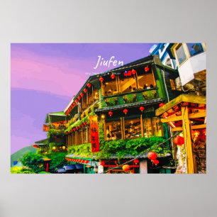 Jiufen, Taiwan - Ancient Teahouse Poster