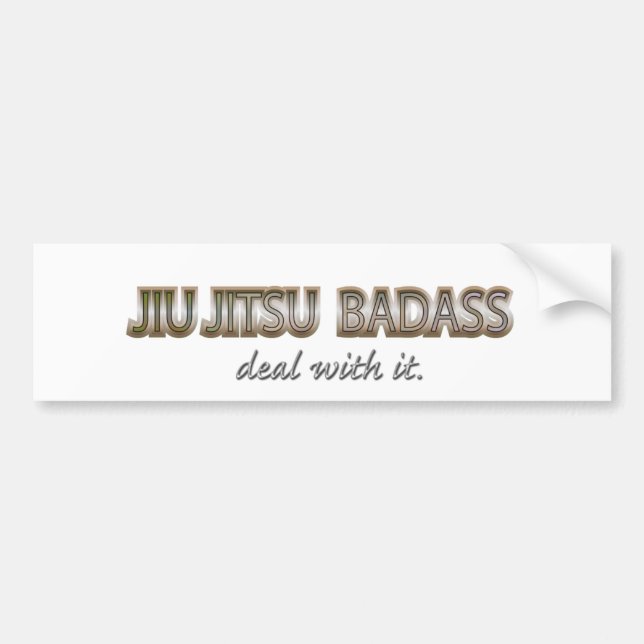 JIUJITSU BUMPER STICKER (Front)