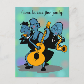 JIVE BLUES JAZZ MUSICIANS by Slippeywindow Postcard