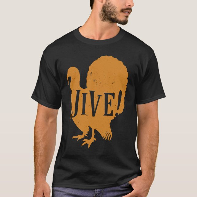 Jive Thanksgiving Turkey Day Family 70's T-Shirt (Front)