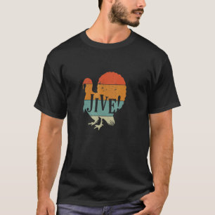 Jive Thanksgiving Turkey Day Retro 70's Colour T-Shirt