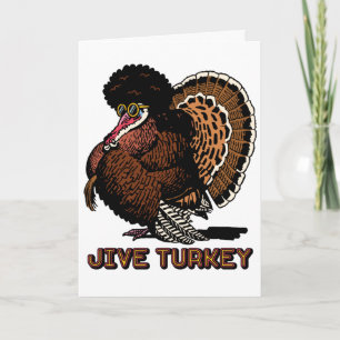 Jive Turkey Customisable Greeting Card