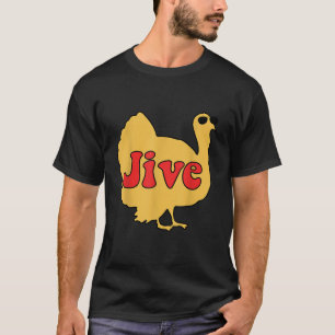 Jive Turkey Face Thanksgiving Cool family Tee Gift