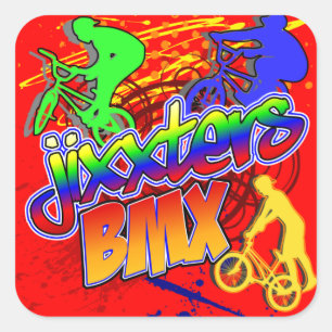 Jixxter BMX Square Sticker