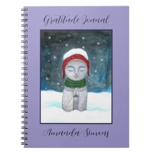 Jizo Buddha Art Custom Name and Title Mediation Notebook