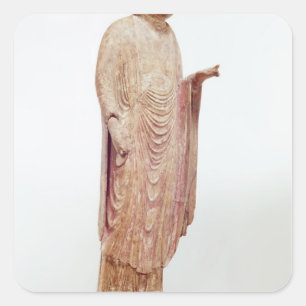 Jizo, Heian period Square Sticker