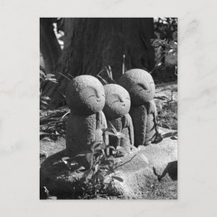 Jizo Statues, Hase Temple: Kamakura, Japan Postcar Postcard