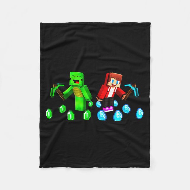 Jj And Mikey Happy Birthday  Fleece Blanket (Front)