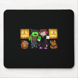 Jj And Mikey! _ Happy Halloween Mouse Pad