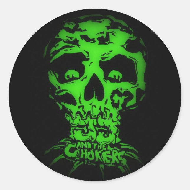 JJ and The Chokers Classic Round Sticker (Front)