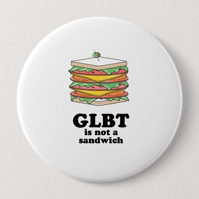 jj_glbt_sandwich2pn 10 cm round badge (Front)