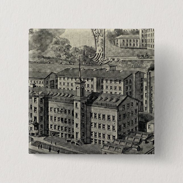 JJ Regan Factory 15 Cm Square Badge (Front)