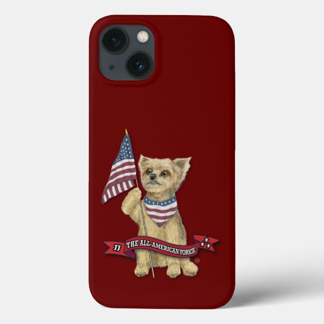JJ The All-American Yorkie Case-Mate iPhone Case (Back)