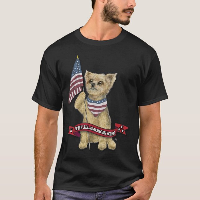 JJ The All-American Yorkie T-Shirt (Front)