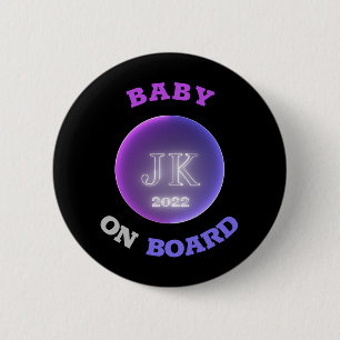 JK 2022 Badge Baby On Board Bigger Letters