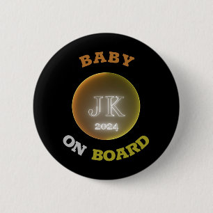 JK 2024 Badge Baby On Board Bigger Letters