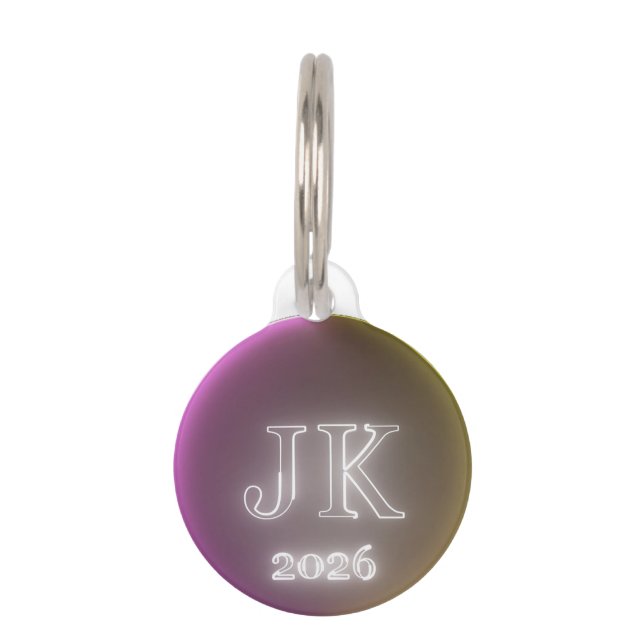 JK 2026 Round Pet Tag (Front)